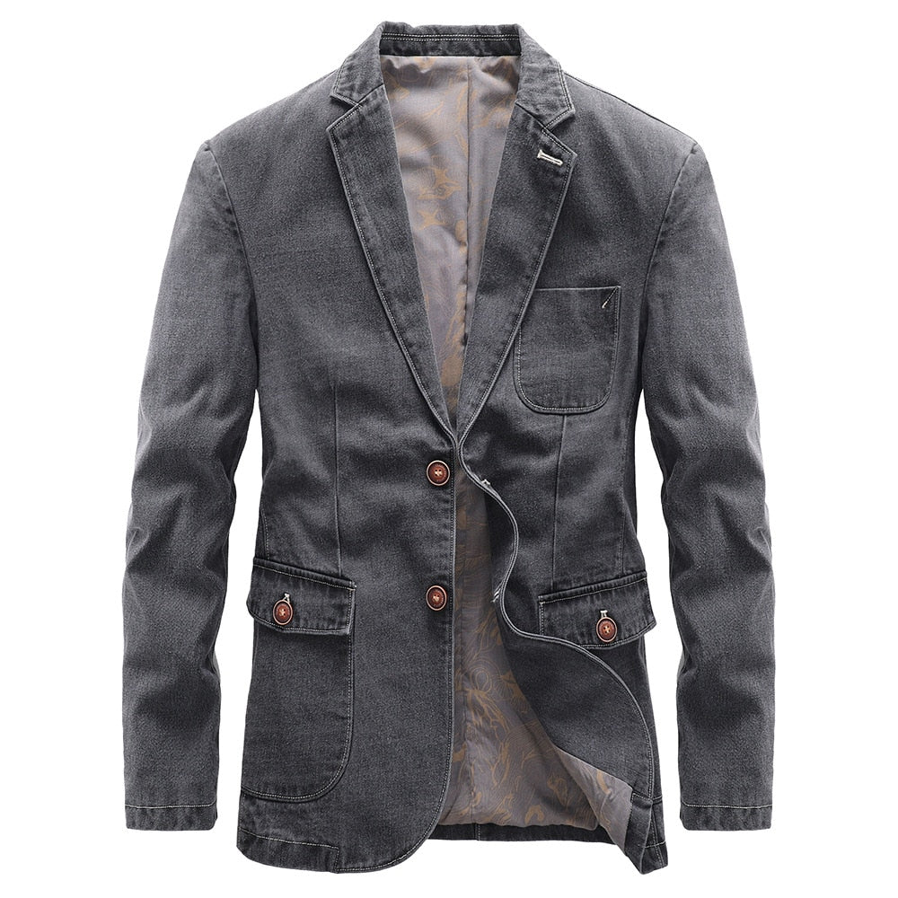 Veste Avec Coupe Structurée Et Poches Fonctionnelles Pour Hommes | Idéal Pour Tenues Business-Casual