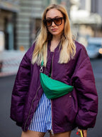 Veste Bomber Coupe Ample Avec Fermeture Zippée Pour Femmes | Idéal Pour Mi-Saison Et Usage Quotidien