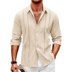 Chemise À Manches Longues Unie Pour Homme | Idéale Pour Un Usage Quotidien Et Formel