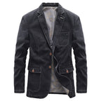 Veste Avec Coupe Structurée Et Poches Fonctionnelles Pour Hommes | Idéal Pour Tenues Business-Casual