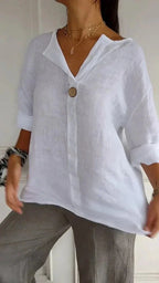 Blouse Décontractée avec Fermeture à Un Bouton pour Femme | Idéal pour un Usage Quotidien