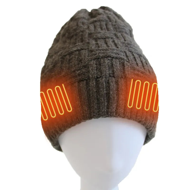Bonnet Chauffant USB avec Élément de Chauffe Réglable pour Adultes | Idéal pour les Activités Extérieures