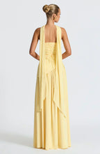 Robe Maxi Asymétrique Avec Design À Une Épaule Pour Femme | Idéale Pour Mariages Et Soirées
