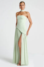 Robe Maxi Asymétrique Avec Design À Une Épaule Pour Femme | Idéale Pour Mariages Et Soirées