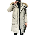 Parka Longue avec Capuche et Poches Fonctionnelles pour Homme | Idéal pour la Saison Hivernale