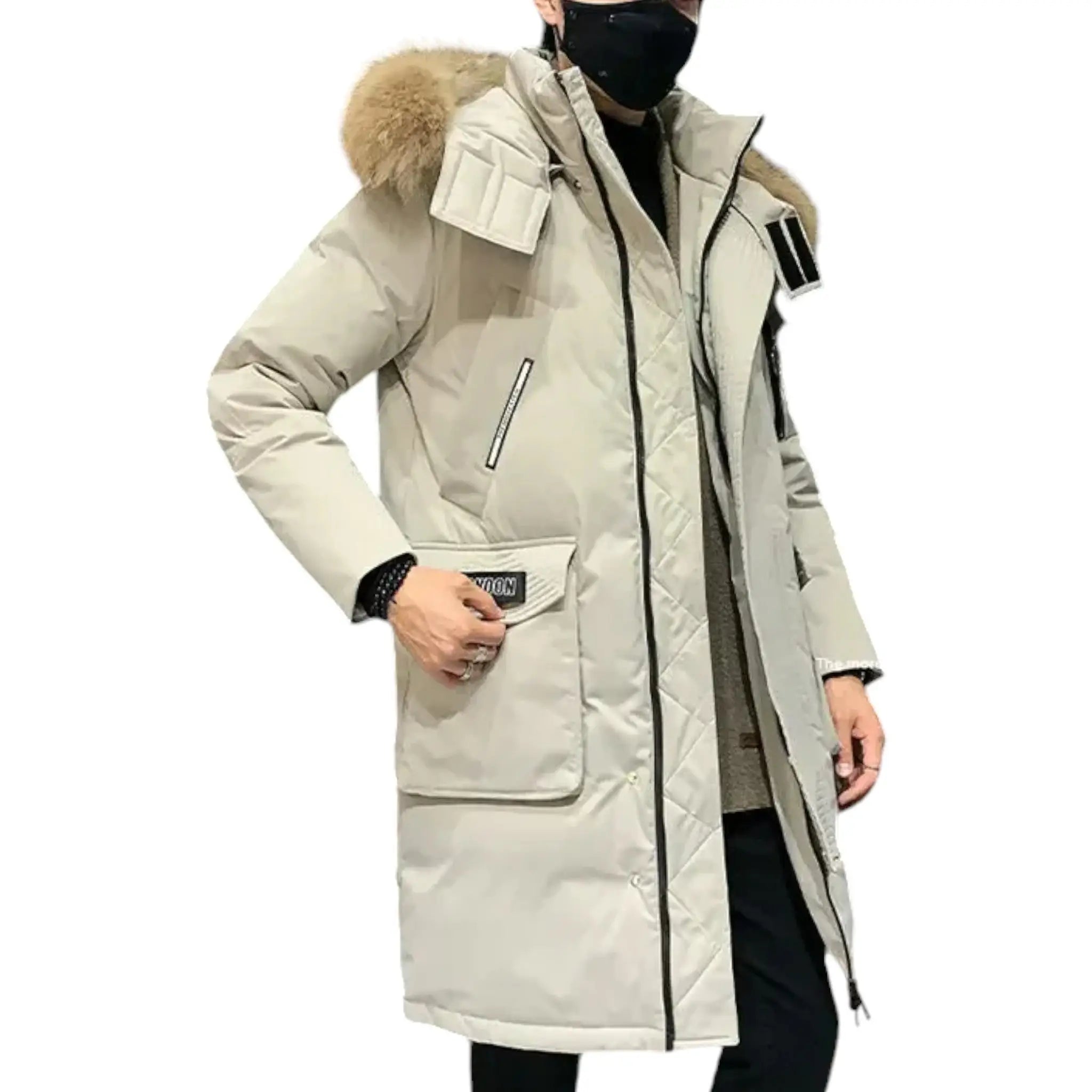 Parka Longue avec Capuche et Poches Fonctionnelles pour Homme | Idéal pour la Saison Hivernale