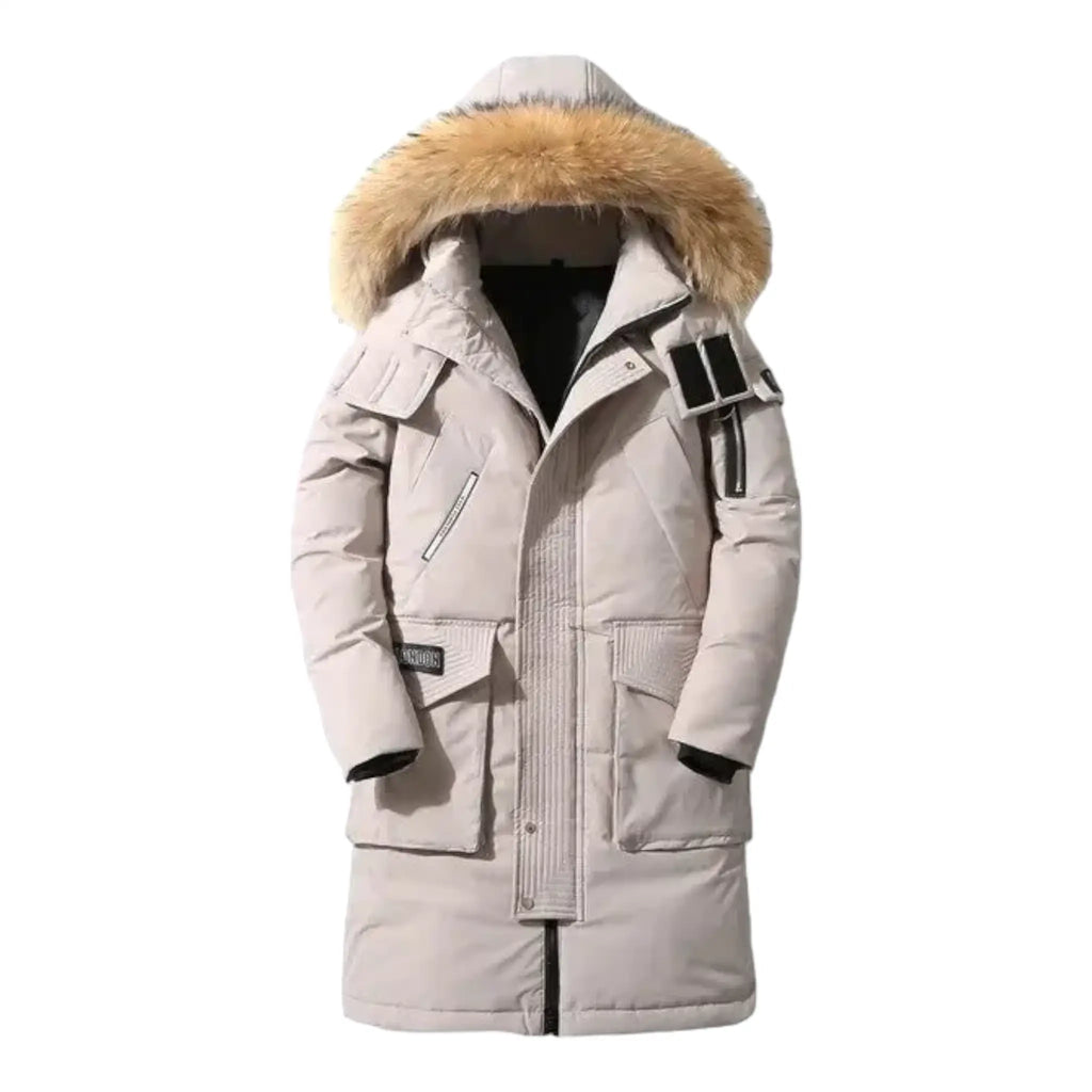 Parka Longue avec Capuche et Poches Fonctionnelles pour Homme | Idéal pour la Saison Hivernale