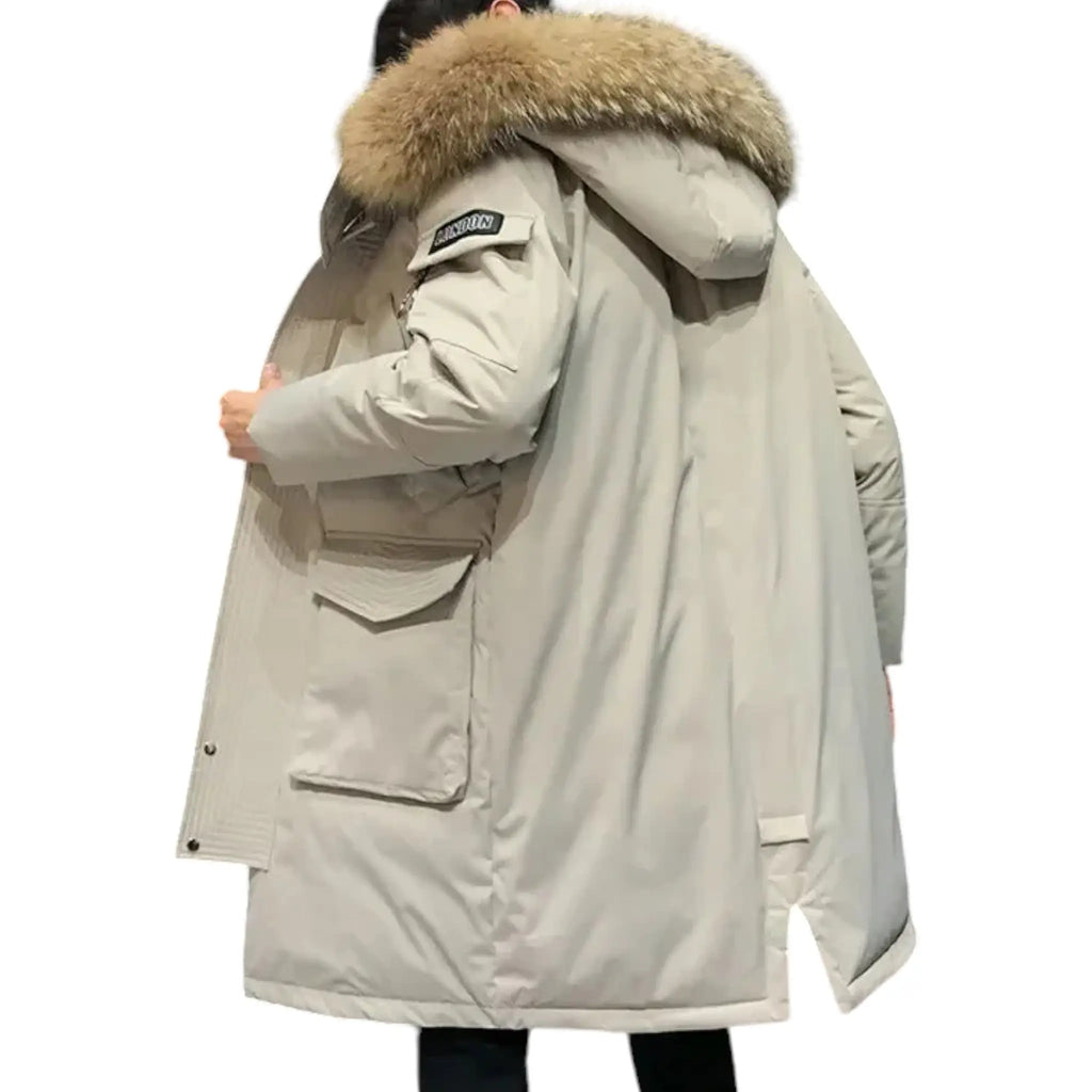 Parka Longue avec Capuche et Poches Fonctionnelles pour Homme | Idéal pour la Saison Hivernale