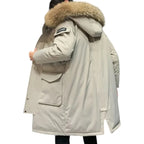 Parka Longue avec Capuche et Poches Fonctionnelles pour Homme | Idéal pour la Saison Hivernale