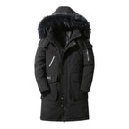 Parka Longue avec Capuche et Poches Fonctionnelles pour Homme | Idéal pour la Saison Hivernale