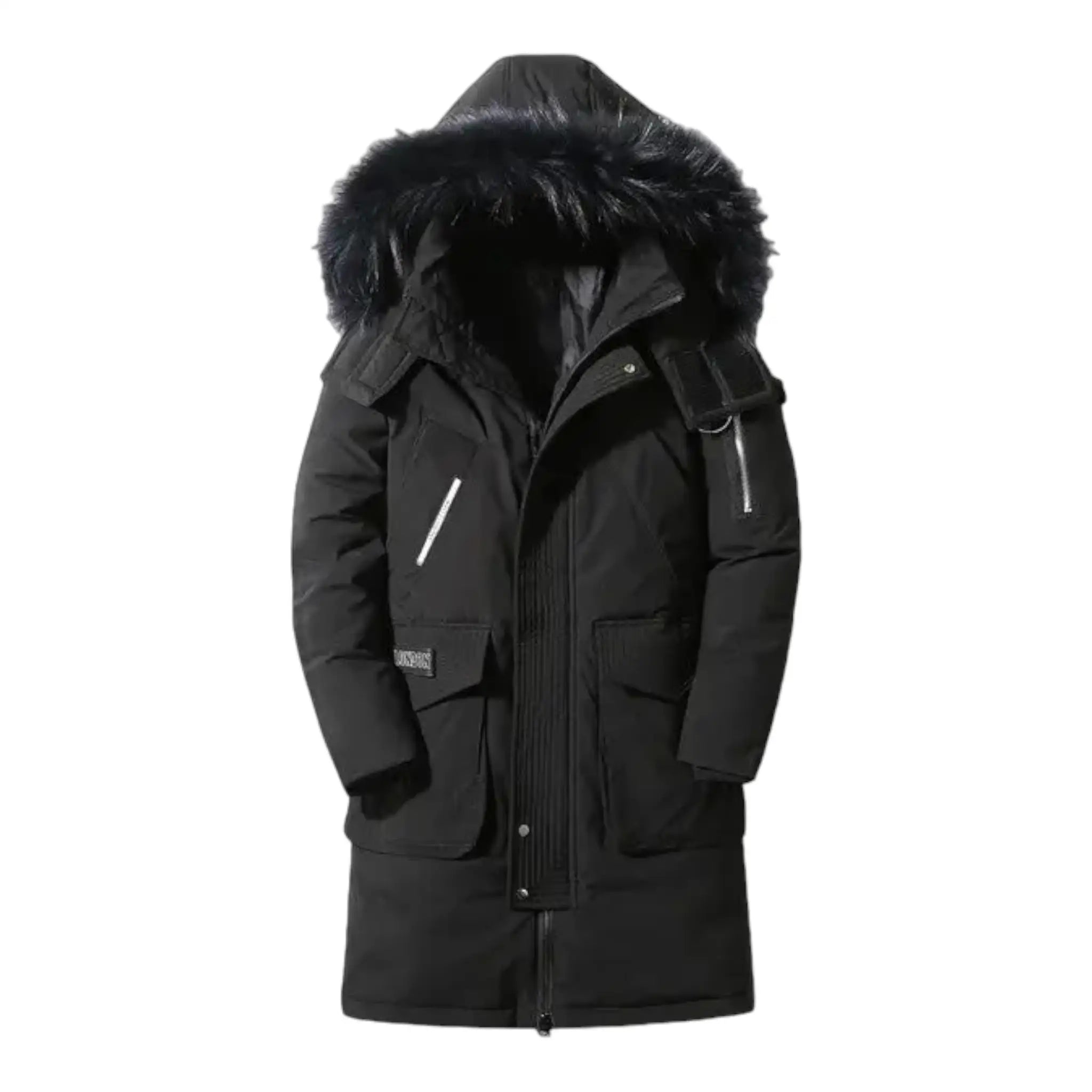 Parka Longue avec Capuche et Poches Fonctionnelles pour Homme | Idéal pour la Saison Hivernale