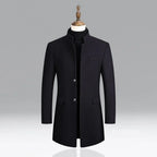 Manteau Long avec Fermeture Croisée pour Homme | Idéal pour les Occasions Formelles et Quotidiennes