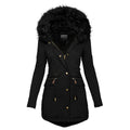 Manteau d’Hiver Long avec Taille Ajustable pour Femmes | Idéal pour la Saison Froide