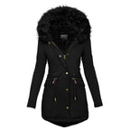 Manteau d’Hiver Long avec Taille Ajustable pour Femmes | Idéal pour la Saison Froide