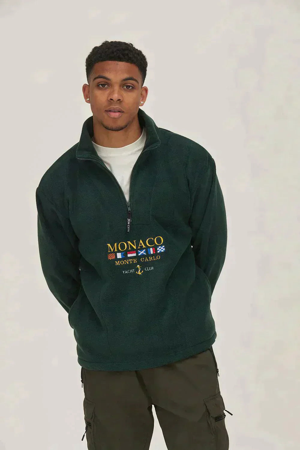 Pull-Over Zippé Homme à Coupe Fonctionnelle pour Usage Quotidien | Idéal pour la Mi-Saison