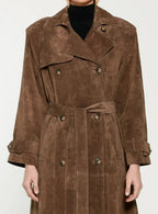 Trench-Coat Long avec Ceinture pour Femmes | Idéal pour la Mi-Saison