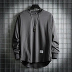 Pull En Maille Coupe Oversize Avec Col Rond Et Ourlet Allongé Pour Homme | Idéal Pour Usage Quotidien
