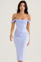 Robe Longue avec Corset Sans Bretelles pour Femme | Idéale pour Soirées ou Cérémonies