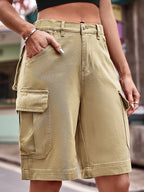 Short Cargo Court Avec Taille Élastique Pour Femmes | Idéal Pour Printemps-Été