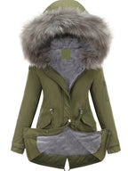 Parka à Capuche avec Fermeture Zippée pour Femmes | Idéale pour l’Automne et l’Hiver