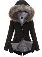 Parka à Capuche avec Fermeture Zippée pour Femmes | Idéale pour l’Automne et l’Hiver