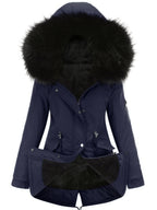 Parka à Capuche avec Fermeture Zippée pour Femmes | Idéale pour l’Automne et l’Hiver