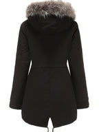 Parka à Capuche avec Fermeture Zippée pour Femmes | Idéale pour l’Automne et l’Hiver