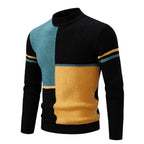 Pull Homme à Motif Graphique en Blocs | Idéal pour l’Hiver et les Occasions Décontractées