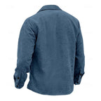 Veste avec Fermeture à Boutons et Col Montant pour Homme | Idéale pour l’Automne et l’Hiver
