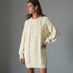 Pull À Col Rond avec Coupe Classique pour Femme | Idéal pour L’Hiver