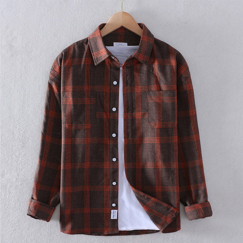 Chemise À Carreaux À Manches Longues Pour Homme | Idéale Pour Saison Automnale