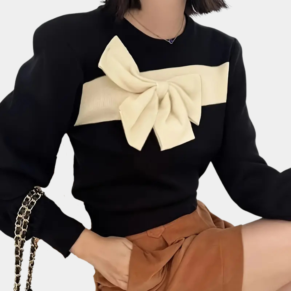Pull En Maille Avec Détail Nœud Pour Femme | Idéal Pour La Superposition