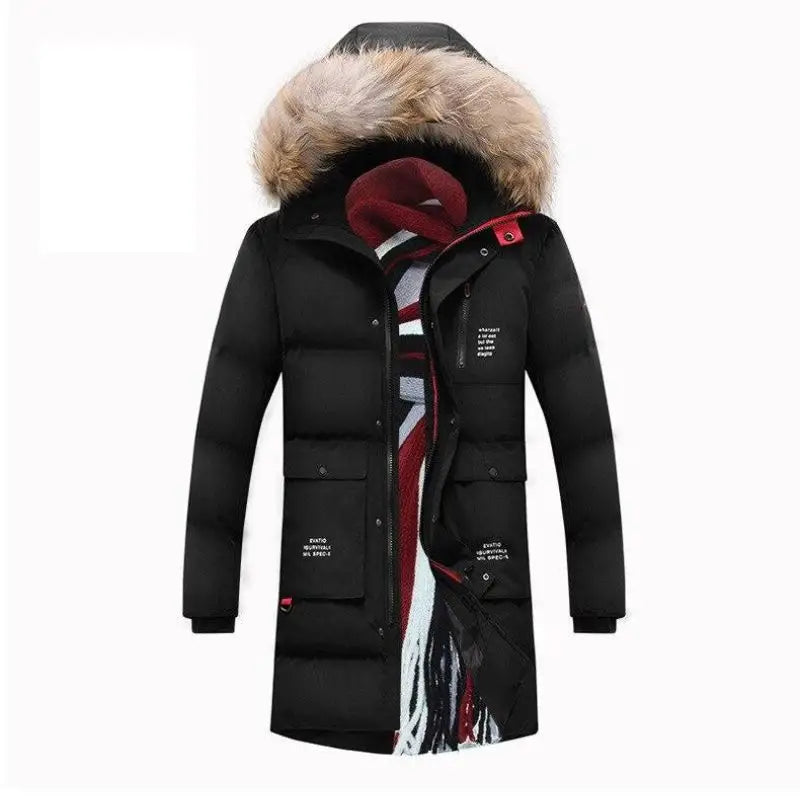 Parka Longue à Capuche avec Coupe Droite pour Hommes | Idéale pour l’Hiver