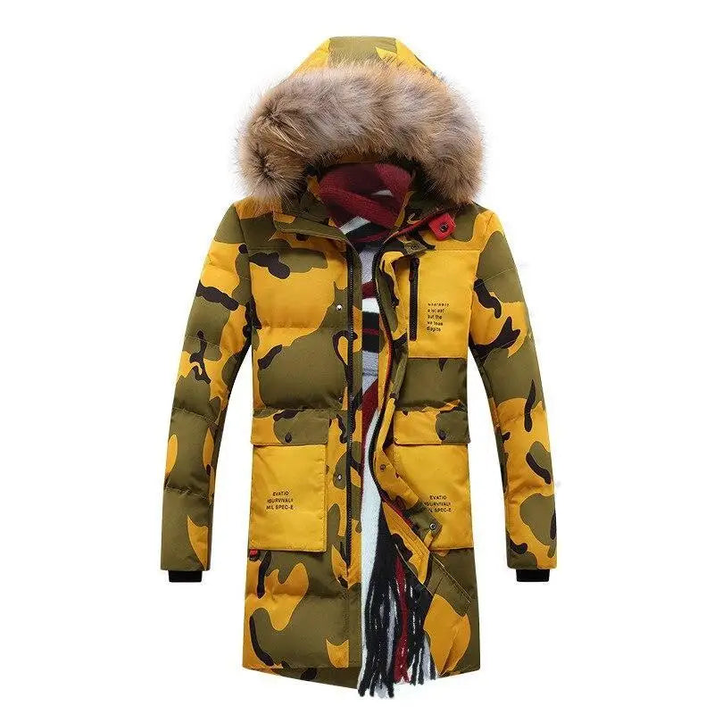 Parka Longue à Capuche avec Coupe Droite pour Hommes | Idéale pour l’Hiver