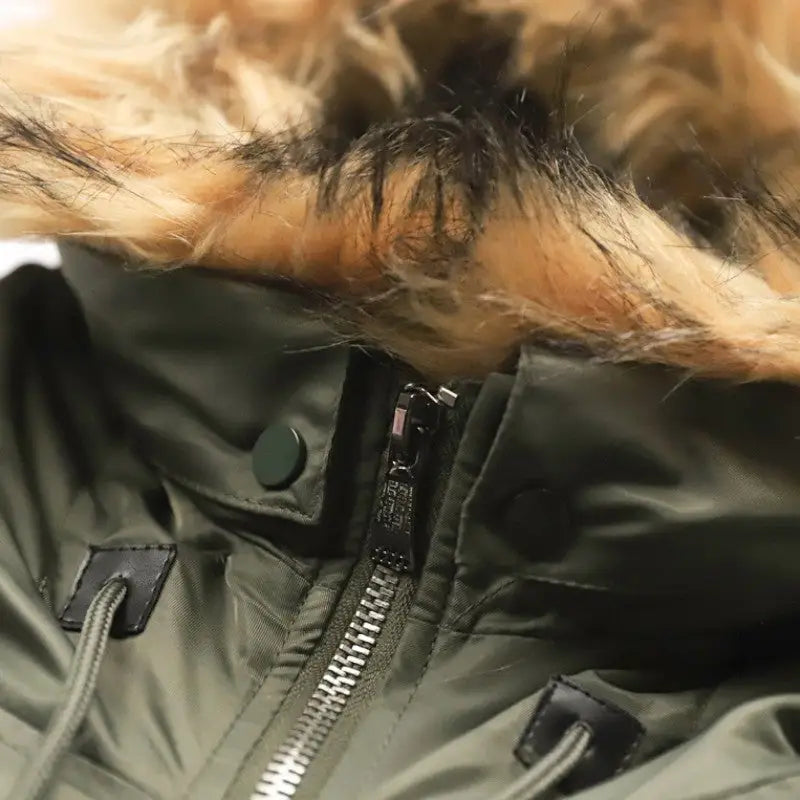 Parka à Col Amovible avec Poches Structurées pour Hommes | Idéale pour l’Hiver
