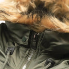 Parka à Col Amovible avec Poches Structurées pour Hommes | Idéale pour l’Hiver