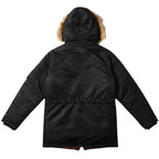 Parka à Col Amovible avec Poches Structurées pour Hommes | Idéale pour l’Hiver