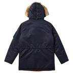 Parka à Col Amovible avec Poches Structurées pour Hommes | Idéale pour l’Hiver