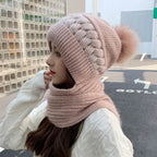Ensemble Bonnet Et Écharpe avec Finition Texturée pour Femme | Idéal pour L’Hiver