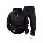 Ensemble Deux Pièces avec Sweat à Capuche et Pantalon Cargo pour Homme | Idéal pour Un Usage Quotidien