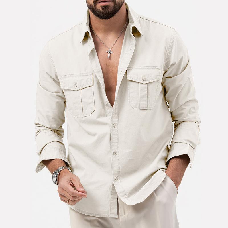 Blouse Cargo À Poches Pour Hommes | Idéal Pour Un Usage Quotidien