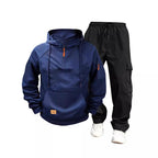 Ensemble Deux Pièces avec Sweat à Capuche et Pantalon Cargo pour Homme | Idéal pour Un Usage Quotidien