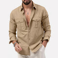 Blouse Cargo À Poches Pour Hommes | Idéal Pour Un Usage Quotidien