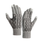 Gants d’Hiver Tricotés avec Poignets Côtelés pour Adultes | Idéal pour Saison Froide et Déplacements Quotidiens