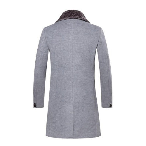 Veste Longue avec Coupe Droite et Éléments Réglables pour Homme | Idéal pour la Mi‑Saison