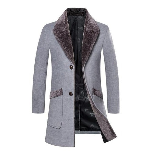 Veste Longue avec Coupe Droite et Éléments Réglables pour Homme | Idéal pour la Mi‑Saison