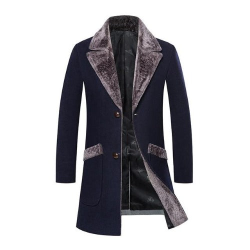 Veste Longue avec Coupe Droite et Éléments Réglables pour Homme | Idéal pour la Mi‑Saison