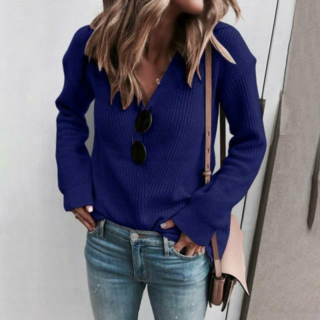 Pull En Tricot Avec Coupe Classique Pour Femmes | Adapté Aux Tenues Quotidiennes