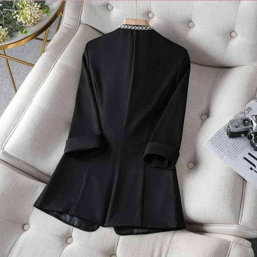 Blazer À Coupe Ajustée Avec Manches Longues Pour Femme | Idéal Pour Toutes Les Occasions Quotidiennes