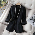 Blazer À Coupe Ajustée Avec Manches Longues Pour Femme | Idéal Pour Toutes Les Occasions Quotidiennes